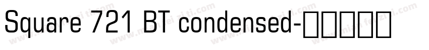 Square 721 BT condensed字体转换